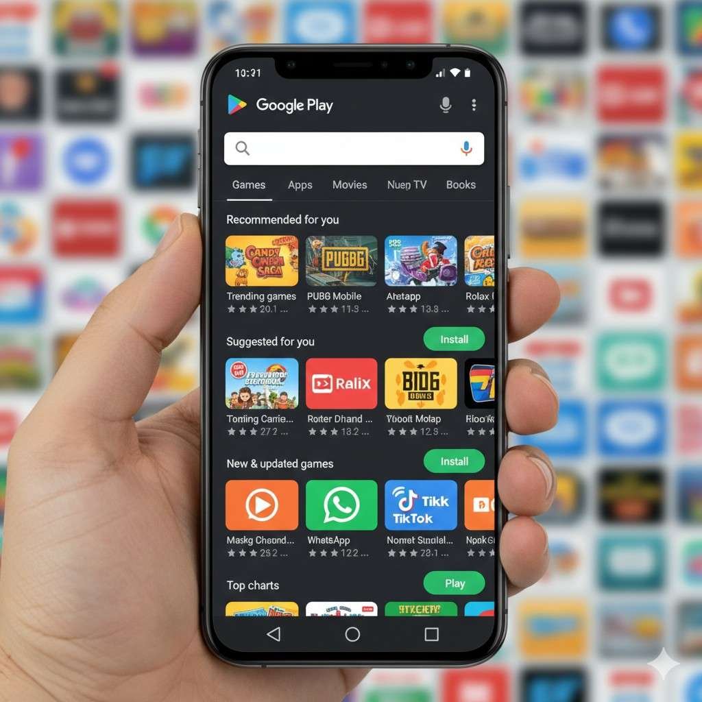 visit google play store