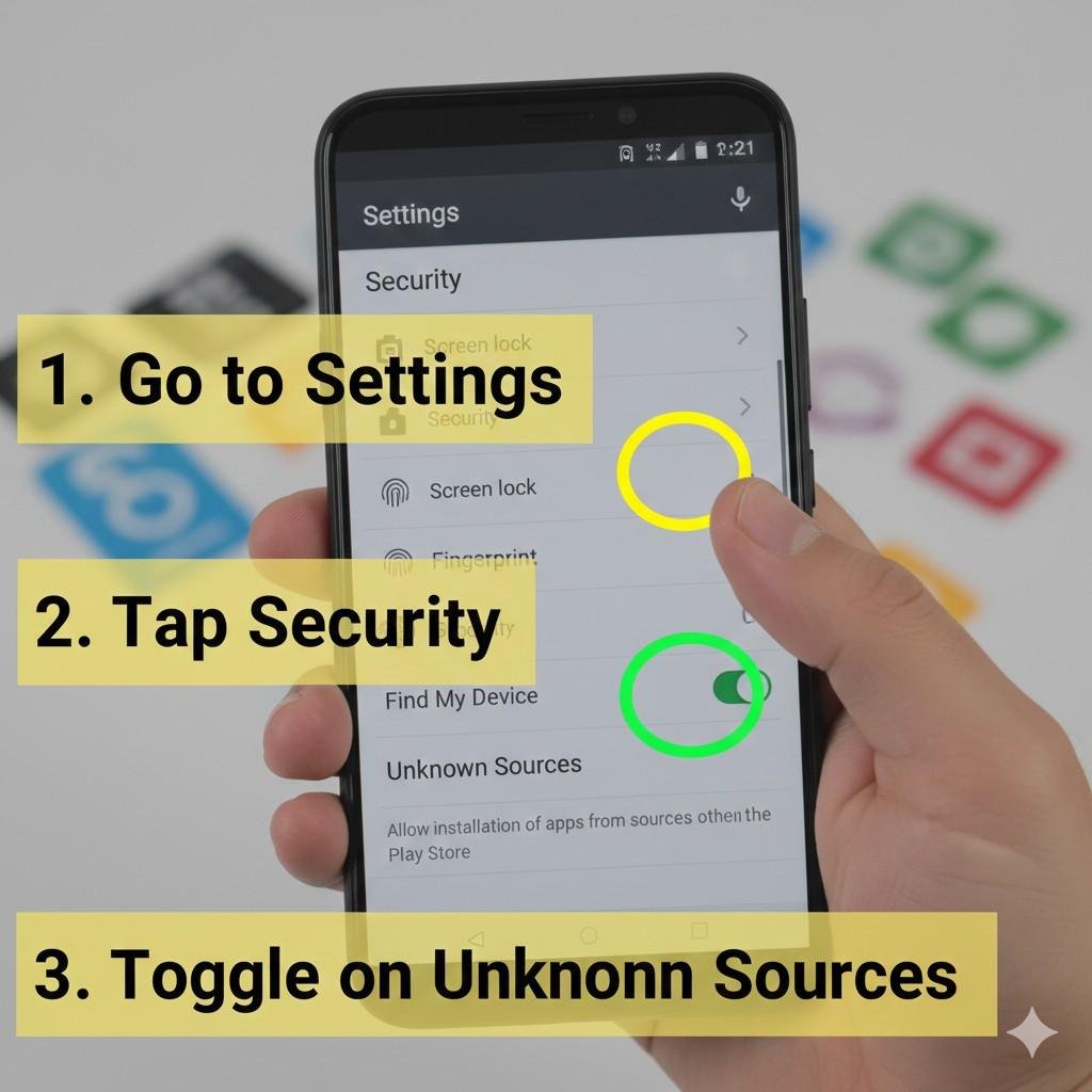 how to enable unknown sources in android