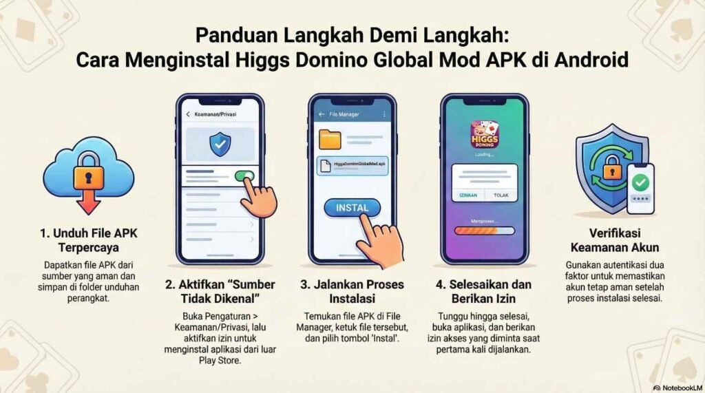 Cara Menginstal Higgs Domino Global Mod APK di Android